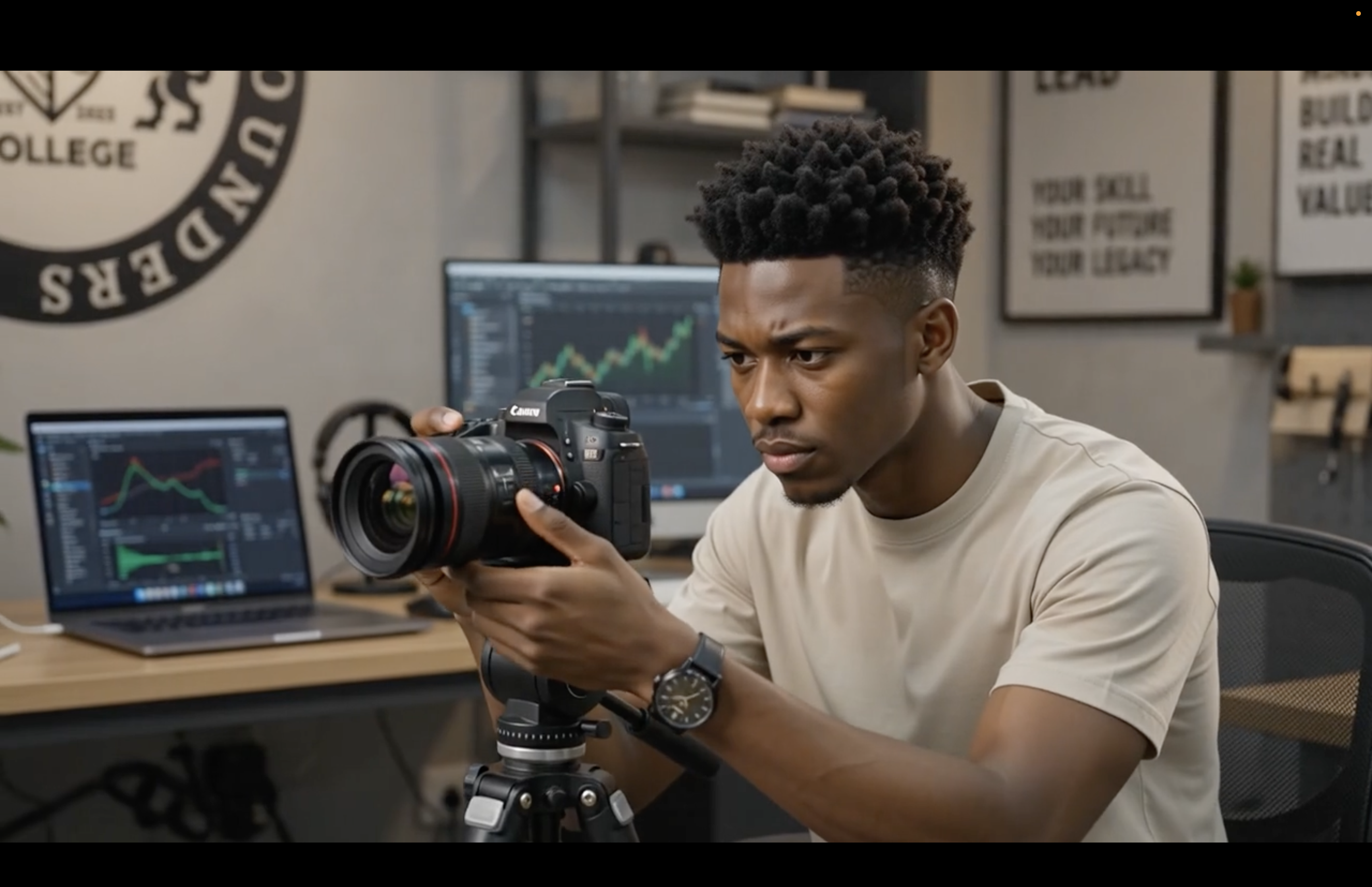 Visual Media Production student