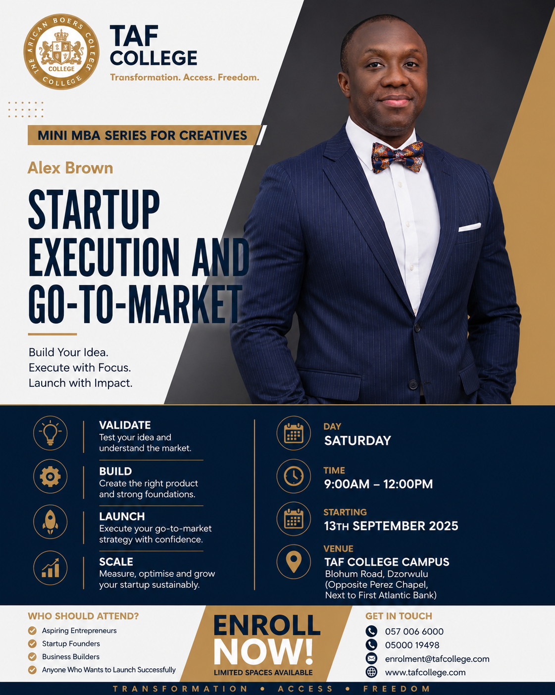 Alex Brown — Startup Execution and Go-To-Market