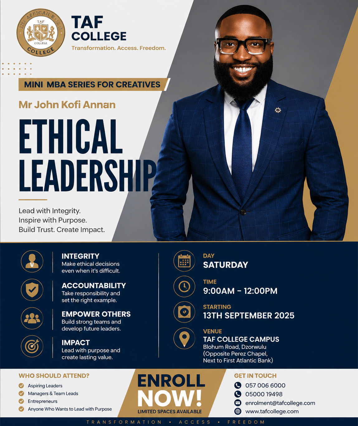 Mr. John Kofi Annan — Ethical Leadership