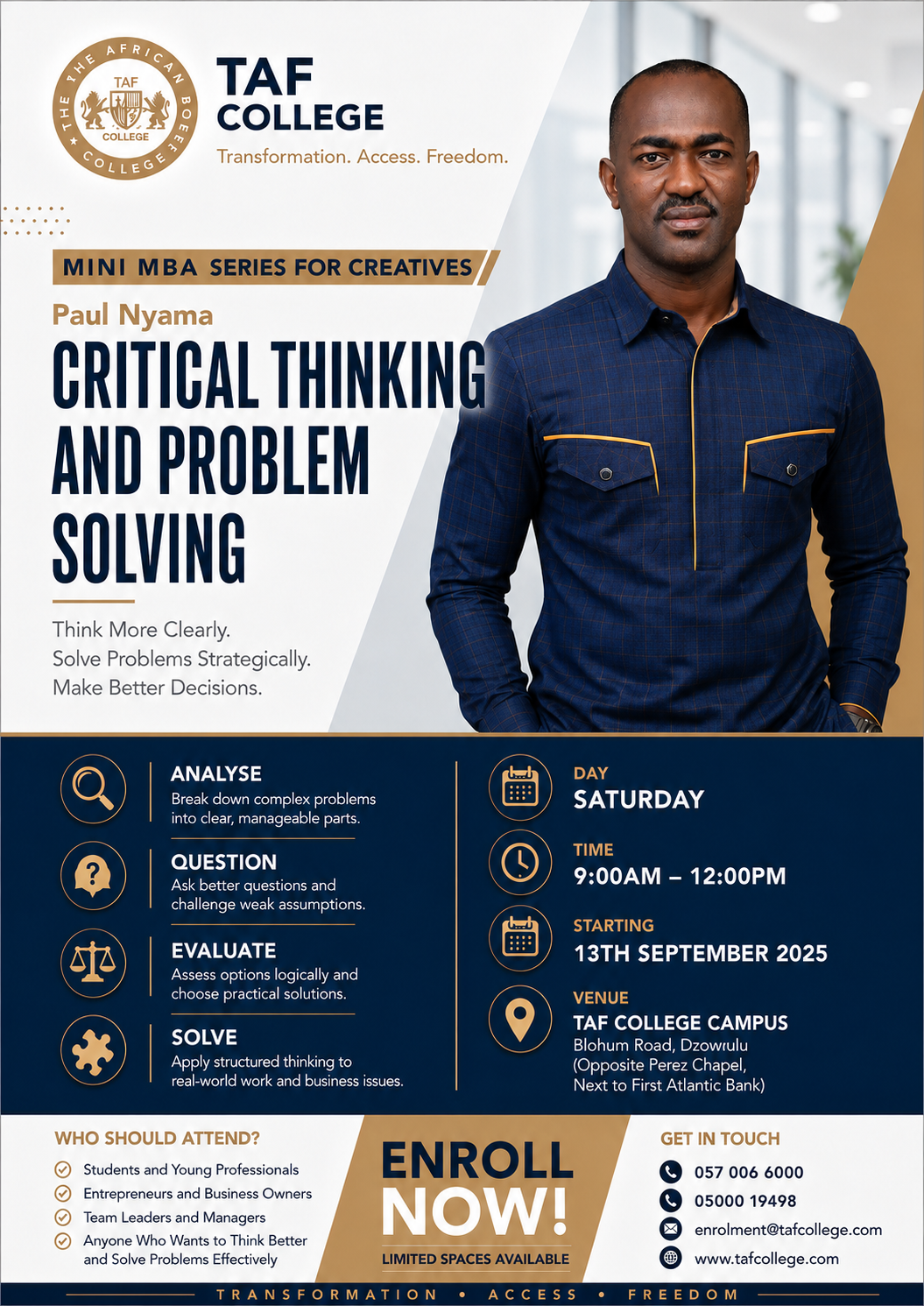 Paul Nyama — Critical Thinking and Problem Solving